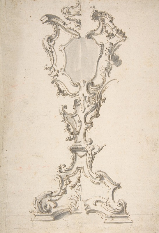 Two Alternative Designs for a Mirror Stand by Giovanni Battista Natali III, 1698–1765 — digital art print download