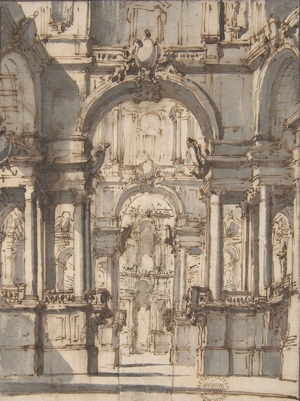 Design for a Stage Set by Giovanni Battista Natali III, 1698–1765 — digital art print download
