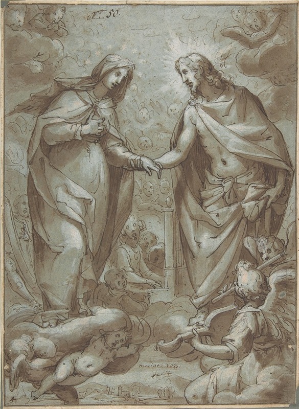 Christ Receiving the Virgin into Heaven — Giovanni Battista Paggi