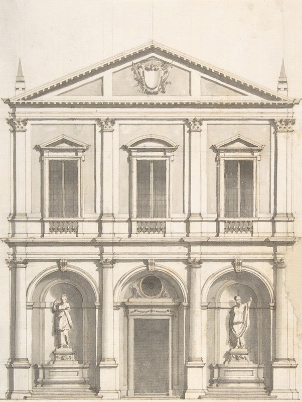 Design for a Church Façade by Giuseppe Jarmorini, 1732–1816 — digital art print download