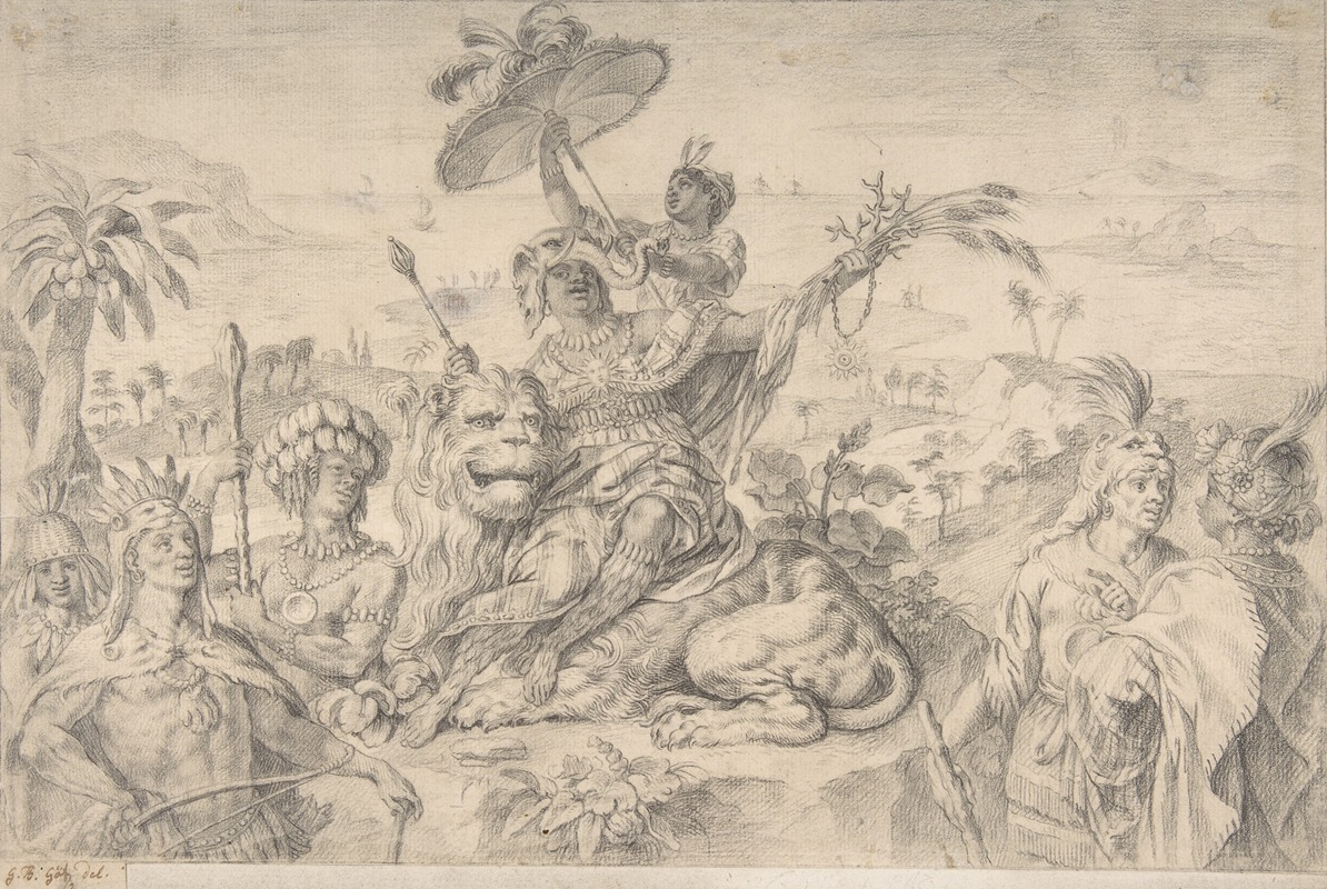 Allegory of Africa — Gottfried Bernhard Goetz