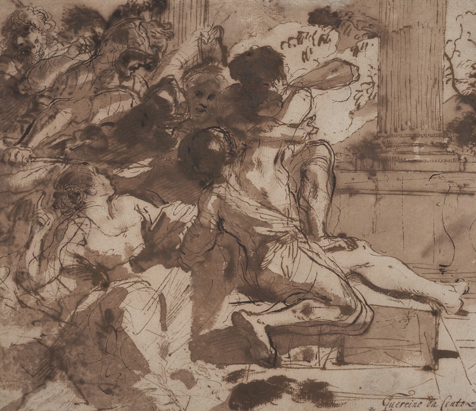 Samson Captured by the Philistines by Гверчино, 1619 — digital art print download