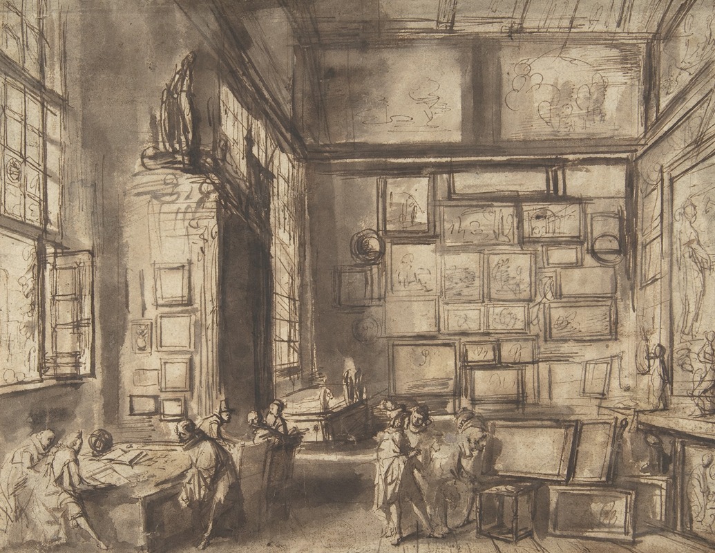 Interior of a Picture Gallery — Hans Jordaens III