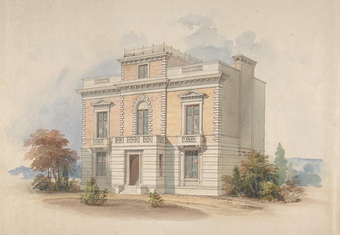 An Italianate Villa by Henry Edward Kendall Jr. — digital art print download