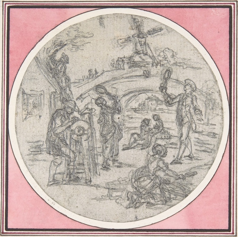 Design for a Box-Lid by Юбер-Франсуа Гравло — digital art print download