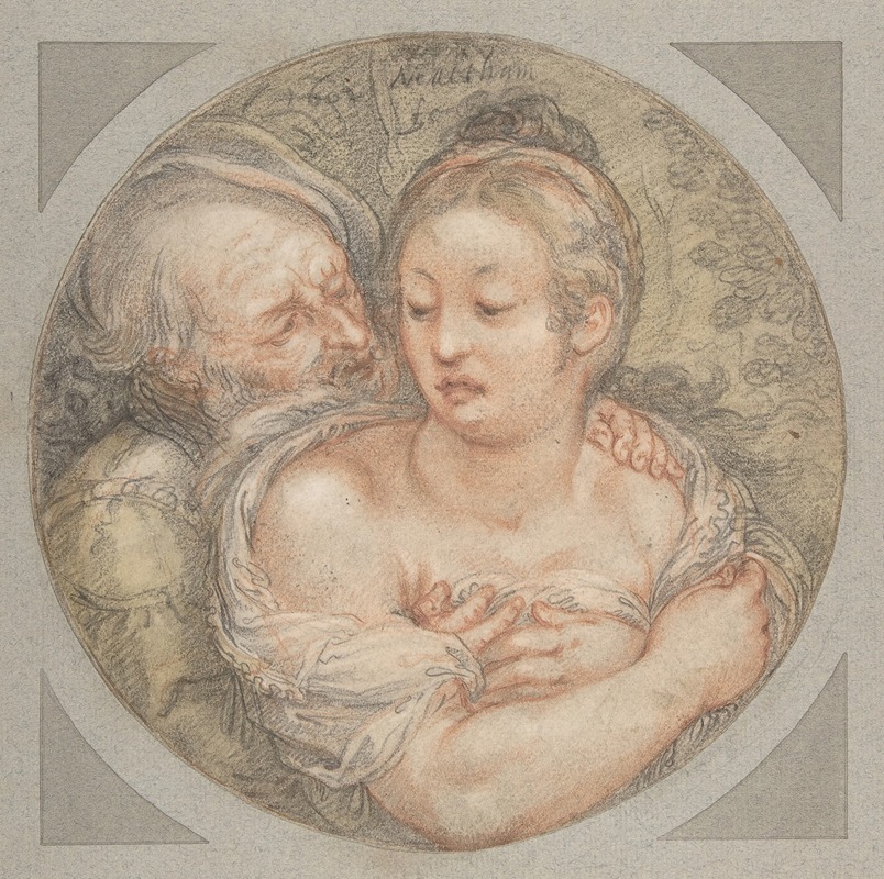 The Illmatched Couple by Jacob Matham, 1602 — digital art print download