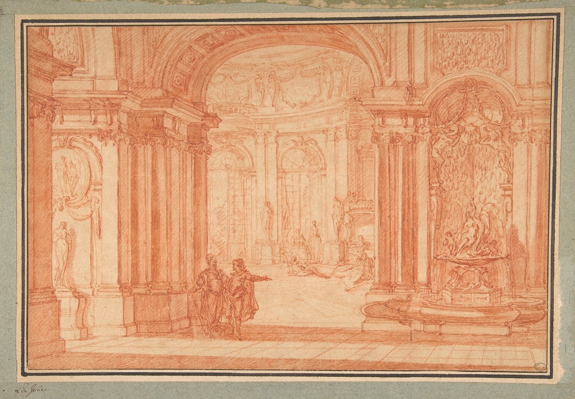 Study for the Rotunda of a Palace — Jacques de Lajoüe