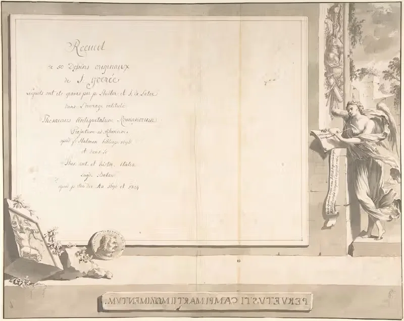 Frontispiece for the Thesaurus Antiquitatum Romanarum — Jan Goeree