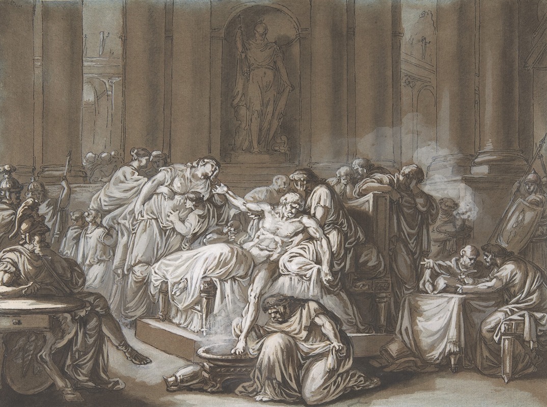 The Death of Seneca — Jean Guillaume Moitte