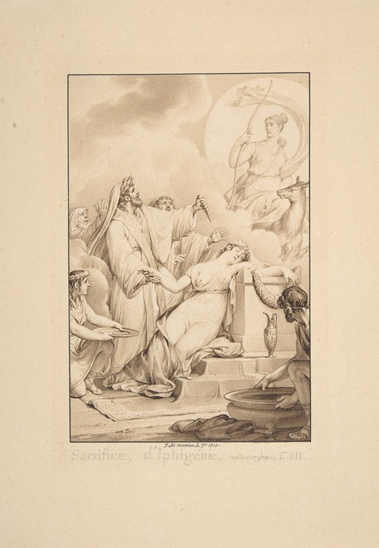 The Sacrifice of Iphigenia — Jean-Michel Moreau le Jeune