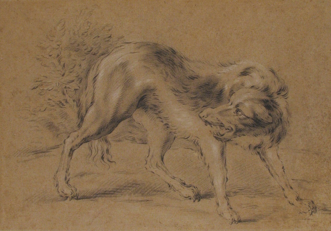 Angry Dog by Жан-Батист Удри — digital art print download