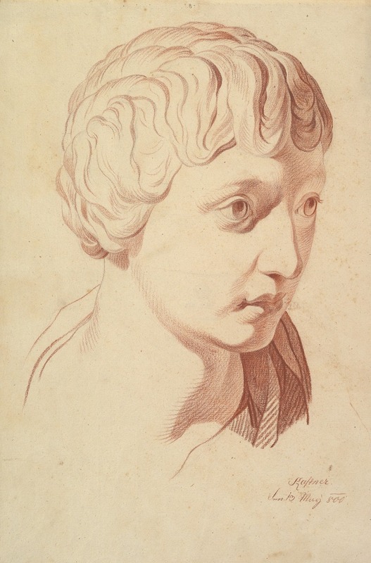 Idealized Head Looking Right, Copied after the Antique by Johann Evangelist Kastner, 1800 — digital art print download