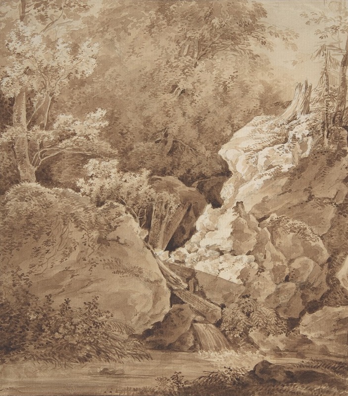 Woodland Scene with Mountain Stream — Иоганн Георг фон Диллис