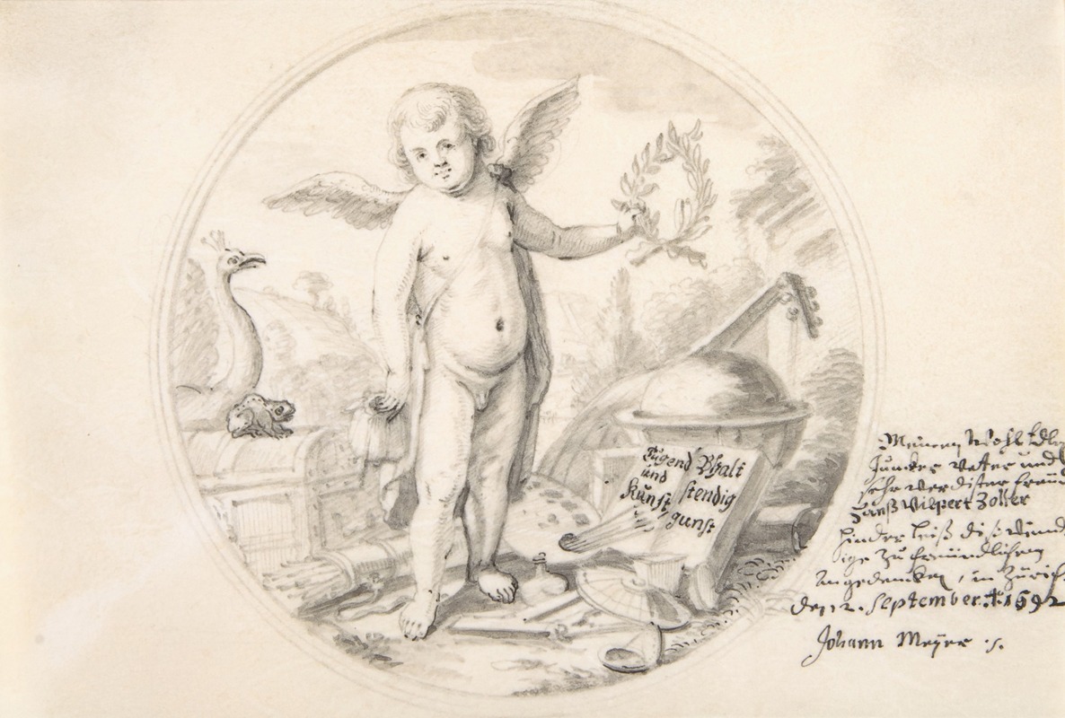 Allegory of Virtue by Johannes Meyer the Younger, 1692 — digital art print download