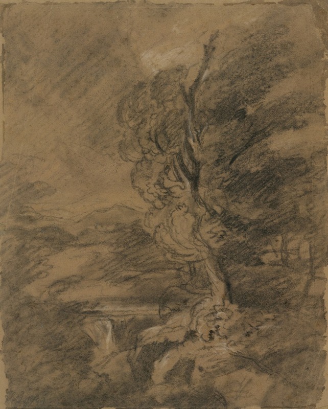 Stormy Landscape by Джон Хопнер, 1789 — digital art print download