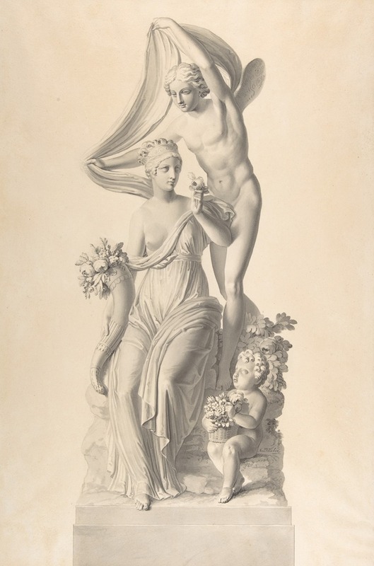 Flora and Zephyr by Josef Klieber — digital art print download