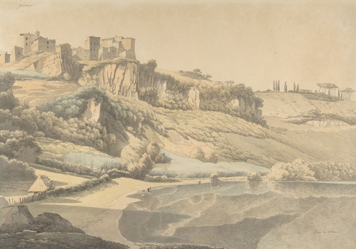 Genzano and Lake Nemi — Иосиф Августус Книп