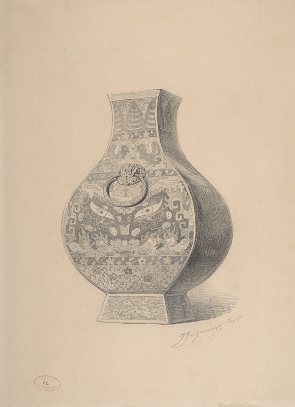 A Chinese Vase by Jules-Ferdinand Jacquemart — digital art print download