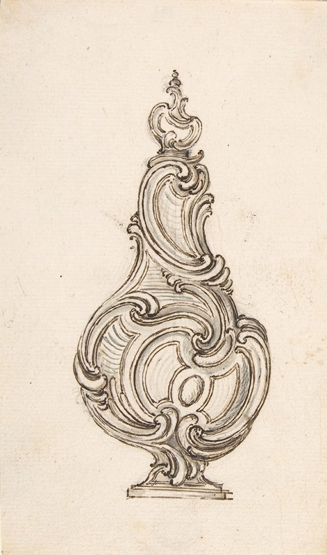 Design for a Flask by Juste Aurèle Meissonnier — digital art print download
