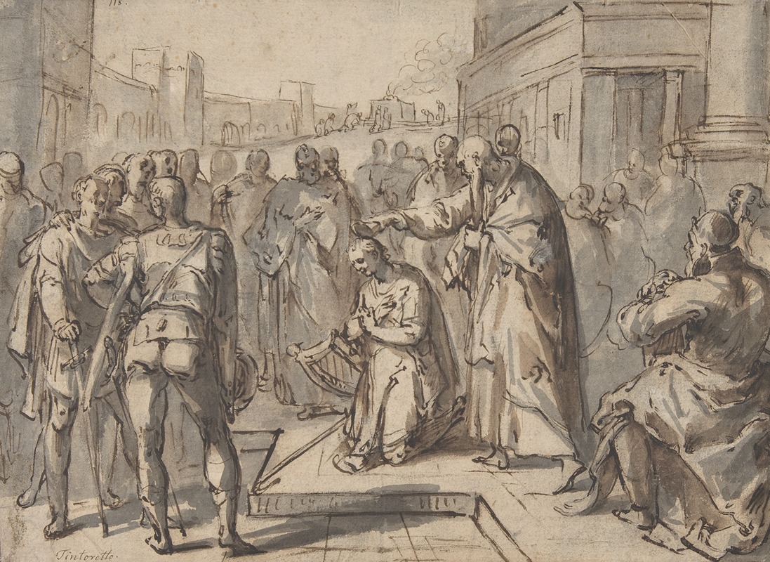 Samuel Annointing David by Карел Ван Мандер — digital art print download