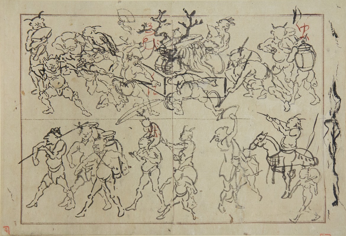 Preliminary Drawings of Demons — Kawanabe Kyōsai