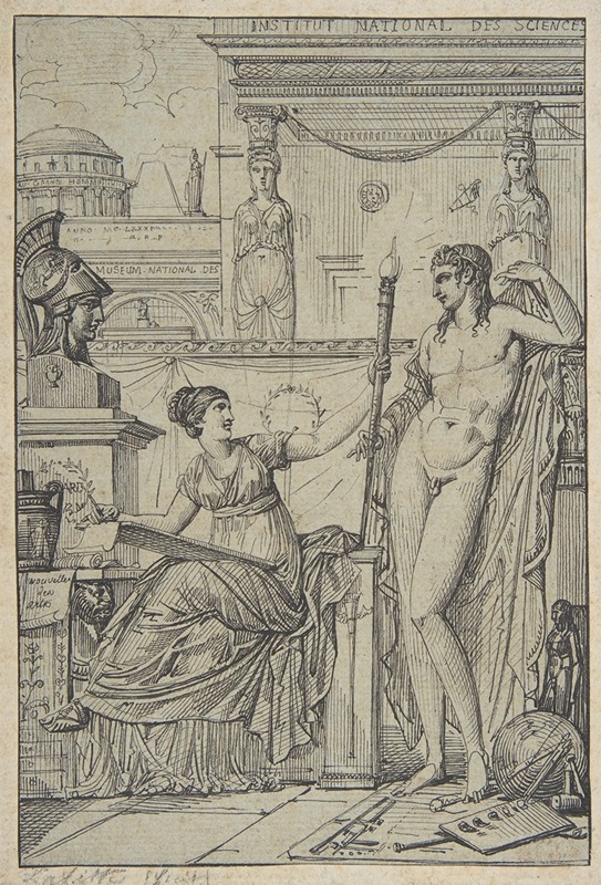 Design for an Allegorical Print by Луи Лафит — digital art print download