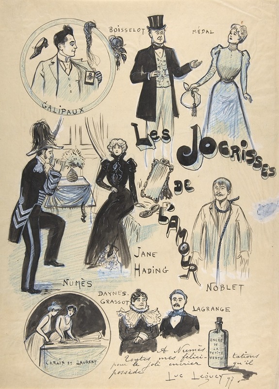 Les Jocrisses de L'Amour by Luc Leguey, 1897 — digital art print download
