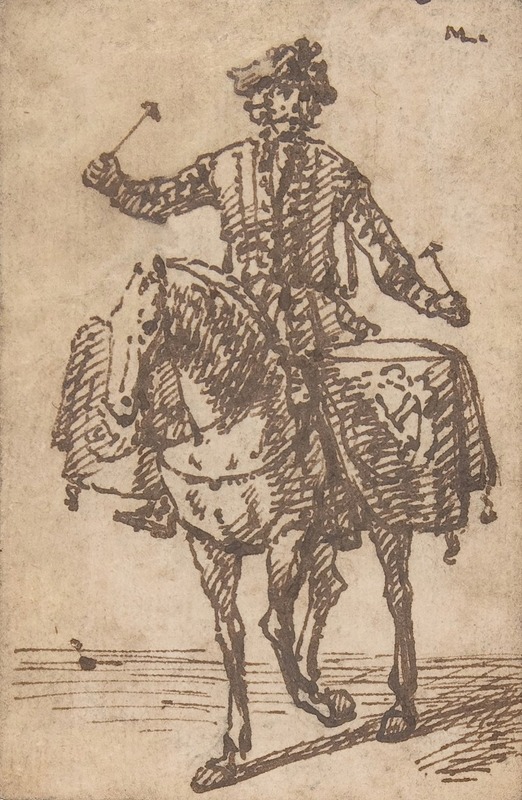 A Mounted Drummer from the Front by Marcellus Laroon the Elder, 1670–1702 — digital art print download