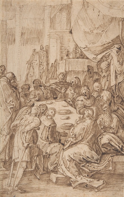 The Last Supper by Master of the Egmont Albums — digital art print download