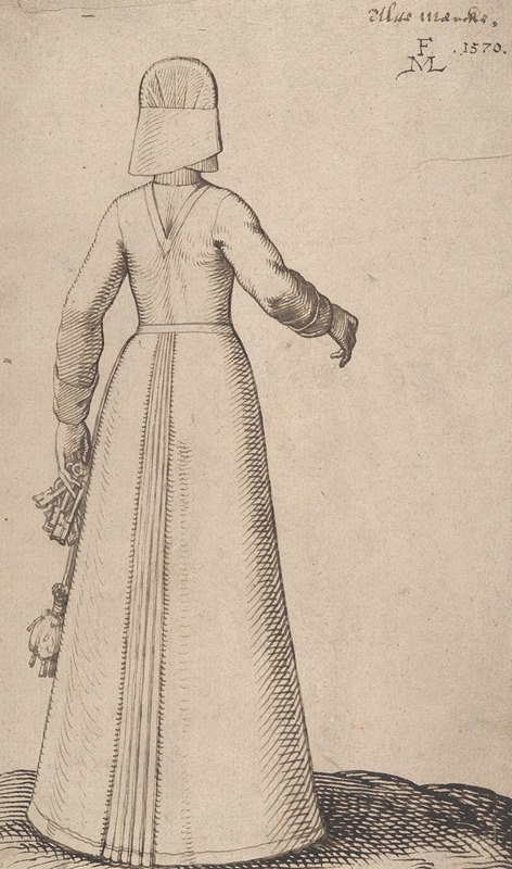 A Woman from Altmark by Melchior Lorck, 1570 — digital art print download