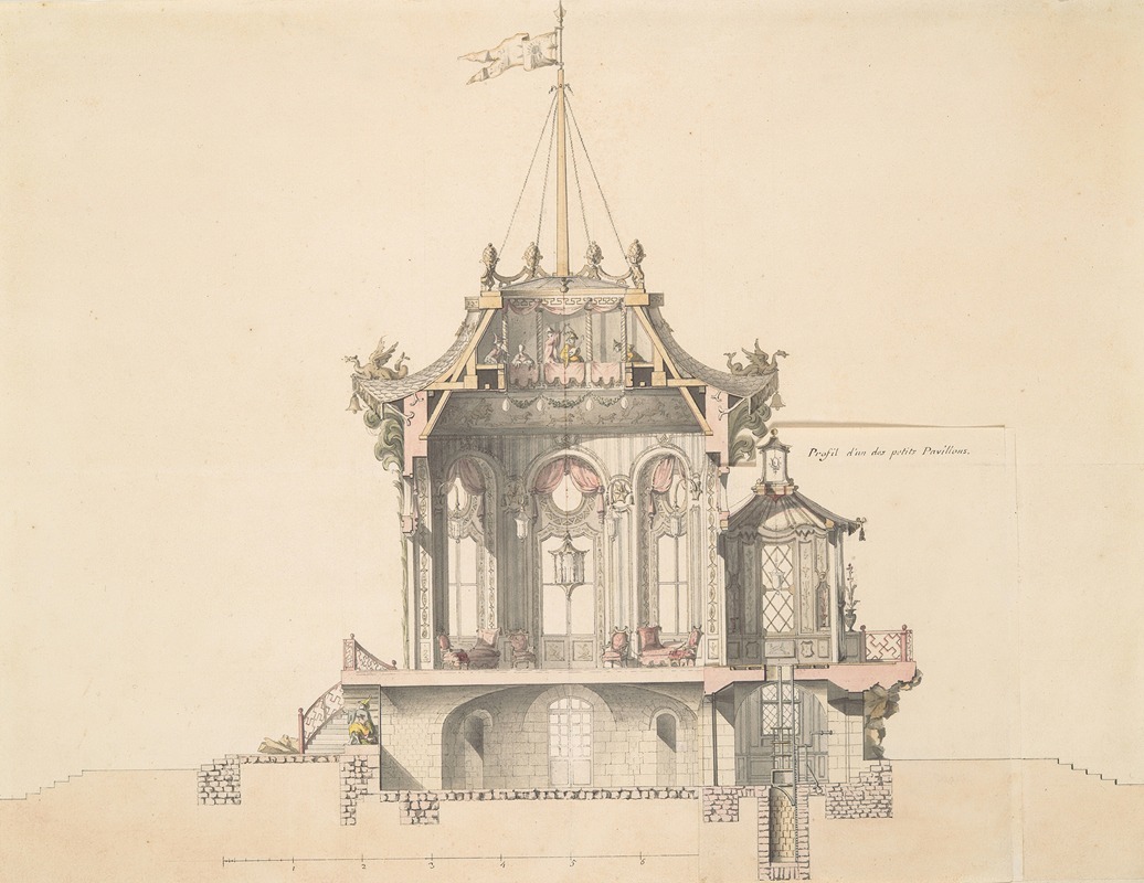 Project for a Chinese Pavillion by Michel Barthelemy Hazon — digital art print download