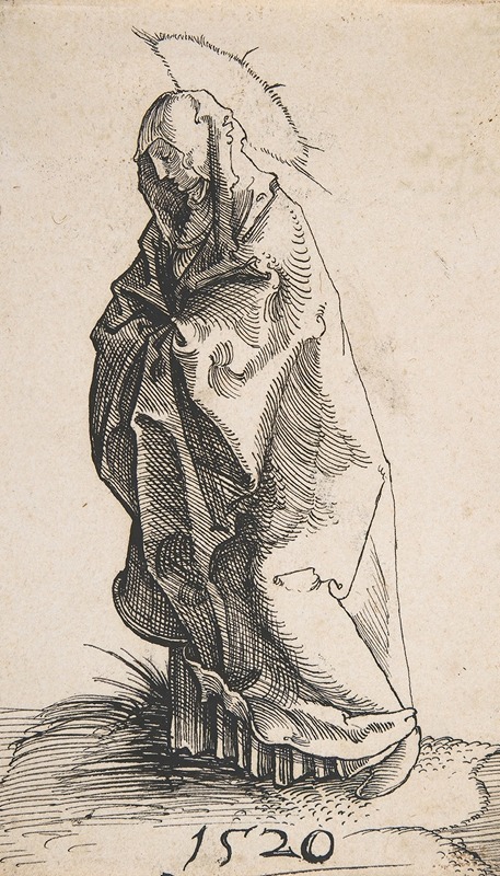 Standing Madonna in Mourning by Monogrammist G.Z., 1520 — digital art print download