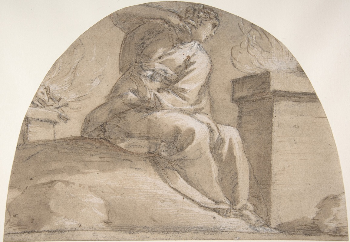 Seated Allegorical Female Figure — Pier Francesco Mazzucchelli