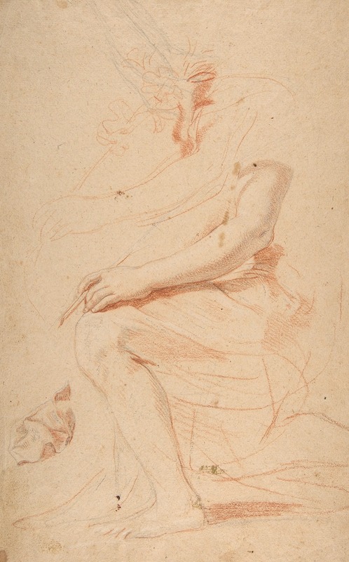 Studies for the Archangel Gabriel by Николя Миньяр — digital art print download