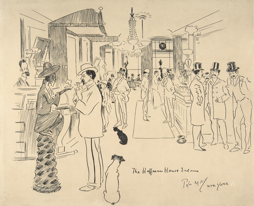 The Hoffman House Saloon, New York — Phil May