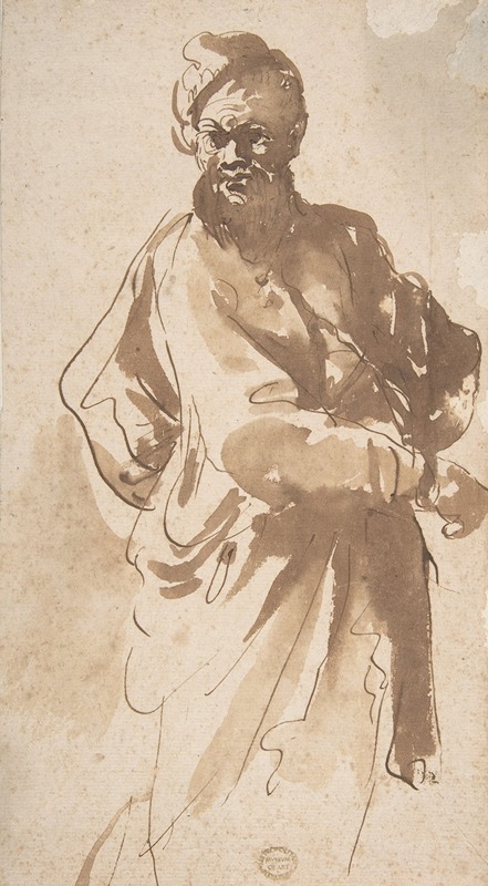 Figure of a Man by Пьер Франческо Мола — digital art print download