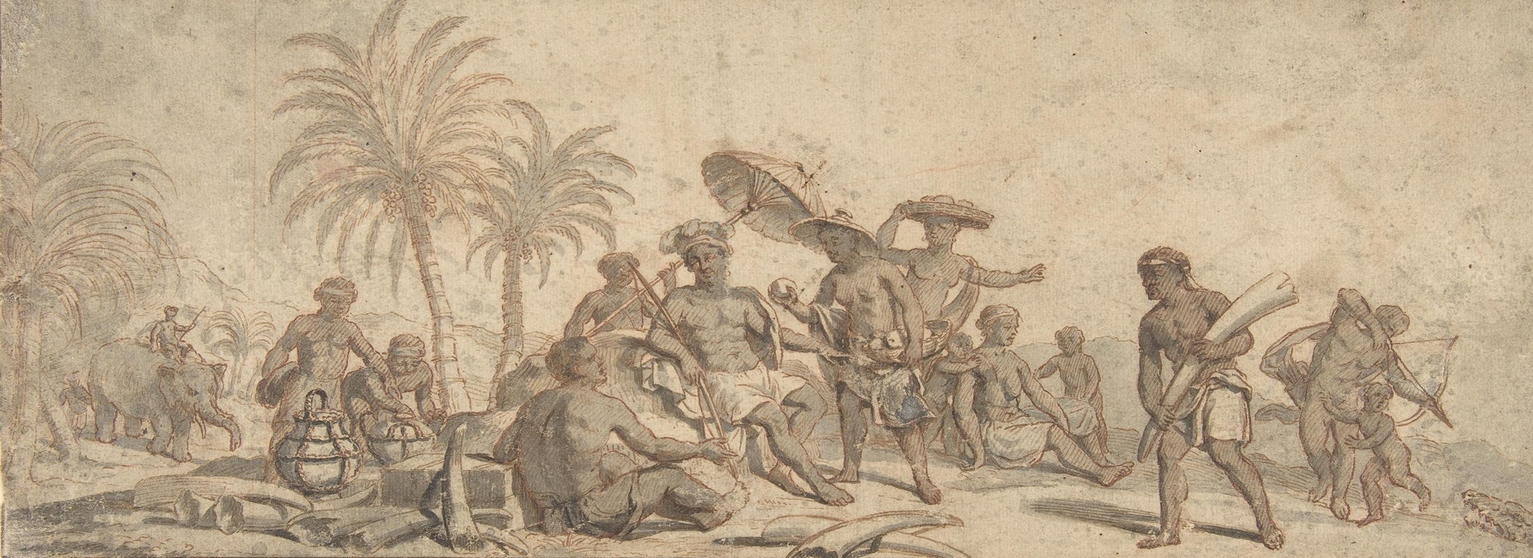 Scene of Africa — Pieter van Laer