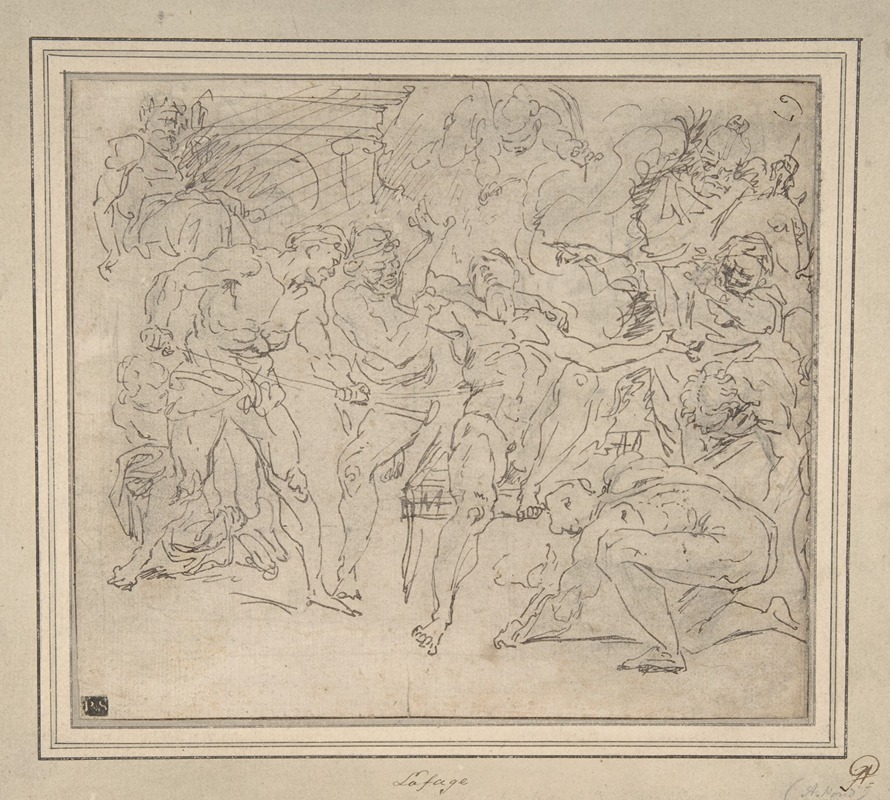 Martydom of St. Lawrence — Raymond de La Fage