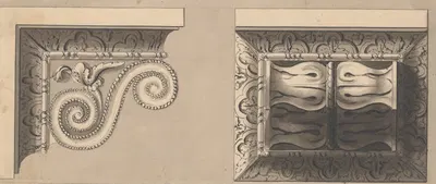 Two Designs for Ornament by Richard de Lalonde — digital art print download