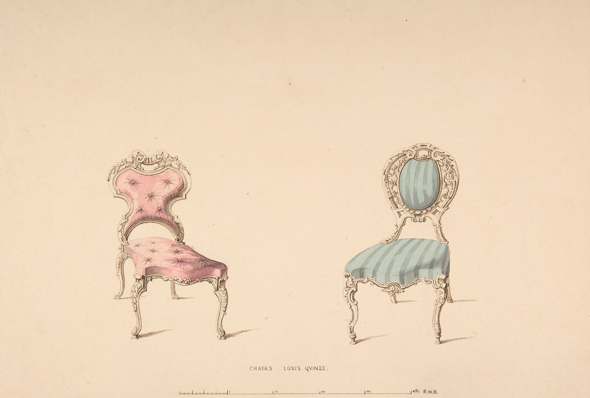 Design for Chairs, Louis Quinze Style — Robert William Hume