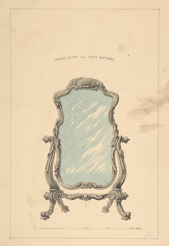 Design for Cheval Glass by Robert William Hume, 1835–1900 — digital art print download