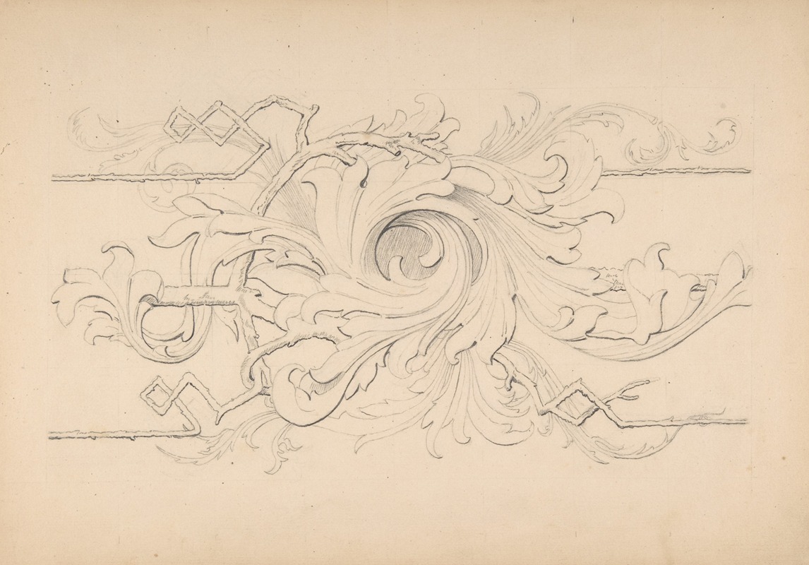 Designs for borders and corners, acanthus by Robert William Hume, 1830–1904 — digital art print download