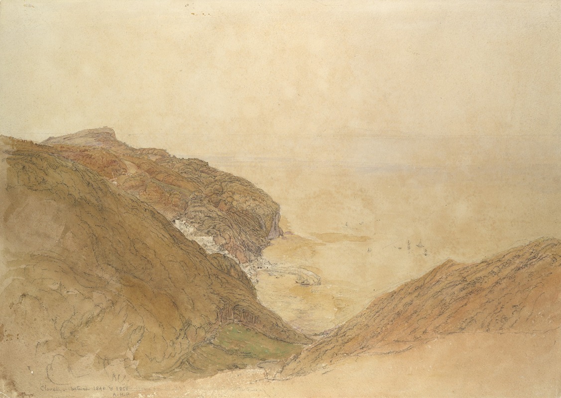 View of Clovelly, Devon by Самуэль Палмер — digital art print download