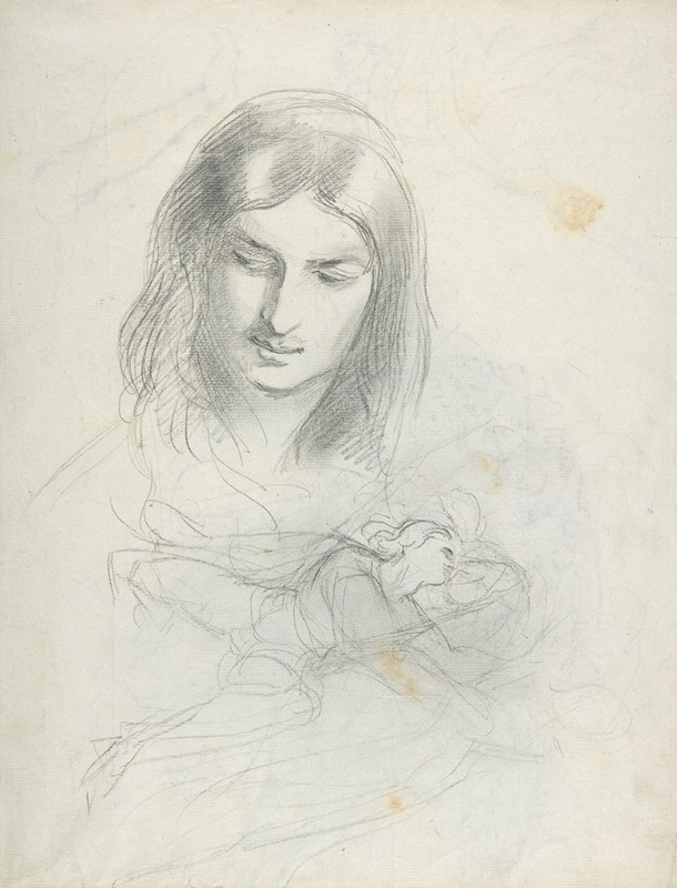 Head of a Man and Figure Studies — Theodor von Holst