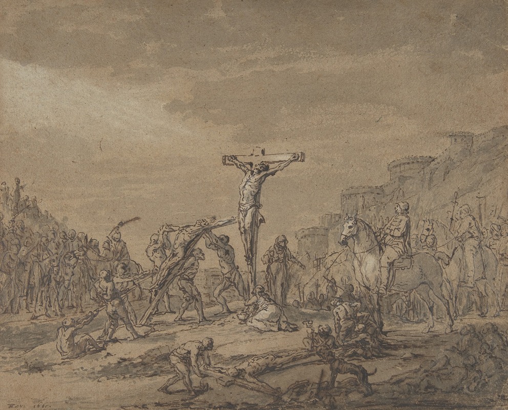 Crucifixion by Thomas de Keyser, 1665 — digital art print download