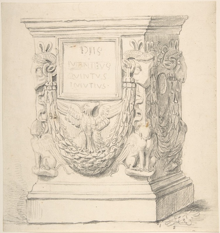 Sketch of a Classical Pedestal — Thomas Hardwick