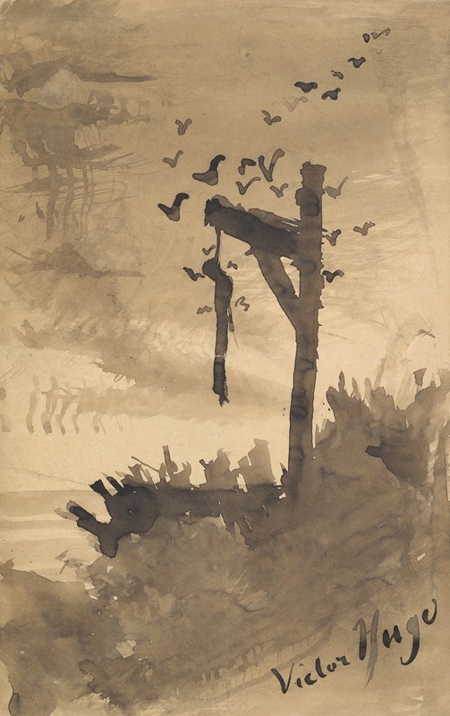 The Hanged Man by Victor Hugo — digital art print download