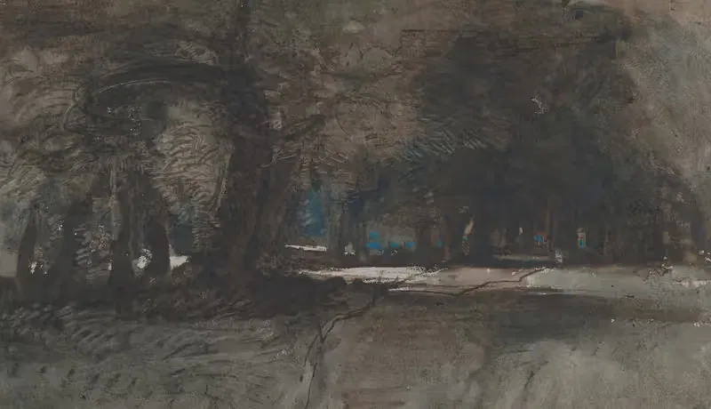 A Woodland Scene at Dusk — William James Müller