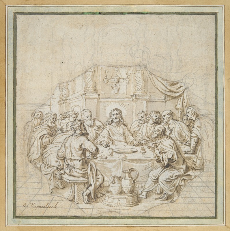 The Last Supper by Абрахам ван Дипенбек — digital art print download