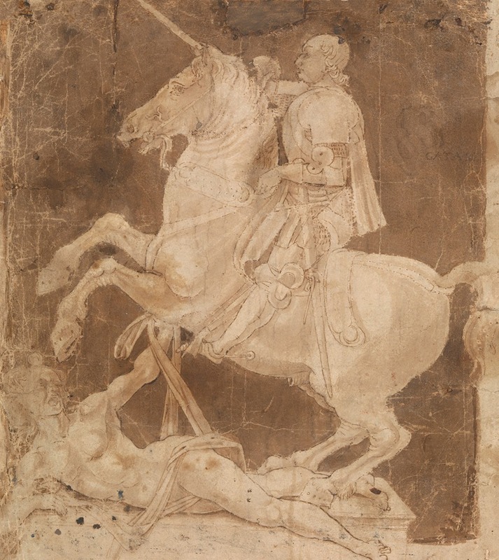 Study for the Equestrian Monument to Francesco Sforza — Antonio del Pollaiuolo